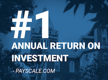 #1 Annual Return on Investment - Payscale.com